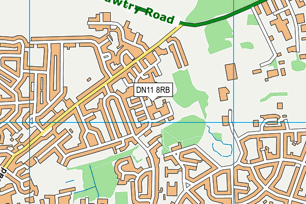 DN11 8RB map - OS VectorMap District (Ordnance Survey)