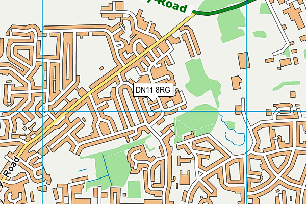 DN11 8RG map - OS VectorMap District (Ordnance Survey)