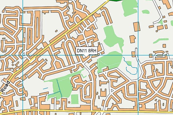 DN11 8RH map - OS VectorMap District (Ordnance Survey)