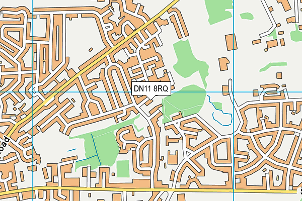 DN11 8RQ map - OS VectorMap District (Ordnance Survey)