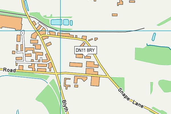 DN11 8RY map - OS VectorMap District (Ordnance Survey)