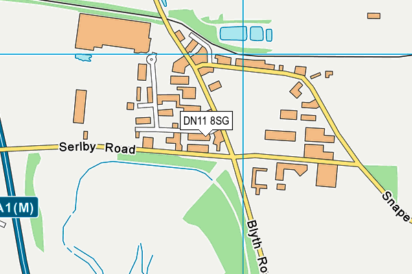 DN11 8SG map - OS VectorMap District (Ordnance Survey)