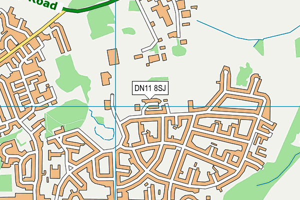 DN11 8SJ map - OS VectorMap District (Ordnance Survey)
