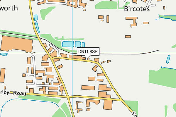 DN11 8SP map - OS VectorMap District (Ordnance Survey)