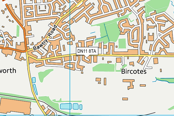 DN11 8TA map - OS VectorMap District (Ordnance Survey)