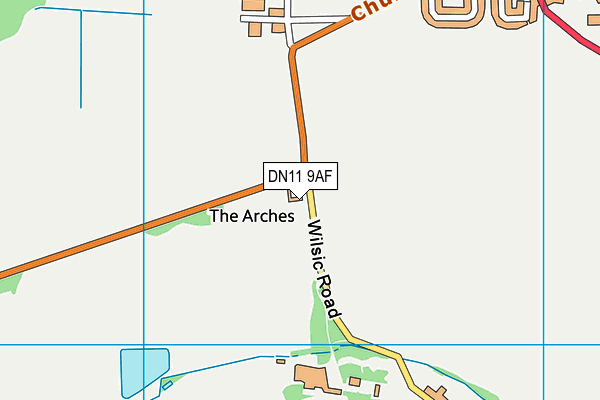 DN11 9AF map - OS VectorMap District (Ordnance Survey)