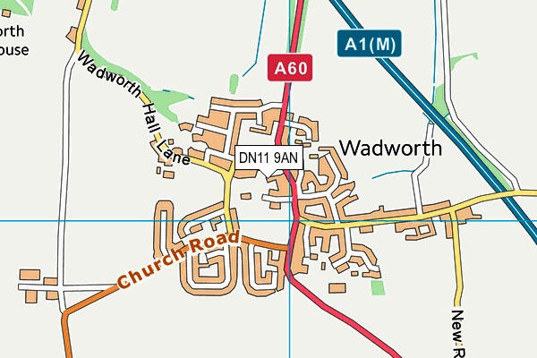 DN11 9AN map - OS VectorMap District (Ordnance Survey)