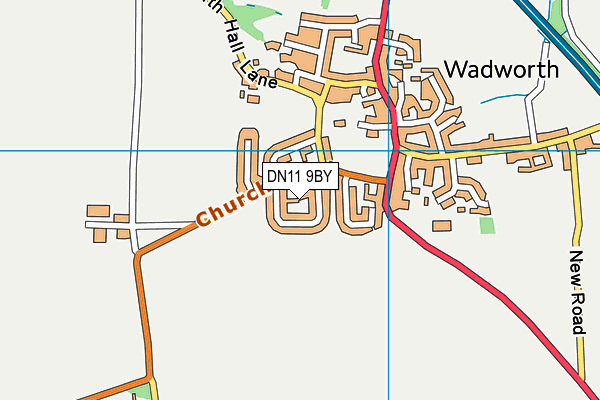 DN11 9BY map - OS VectorMap District (Ordnance Survey)