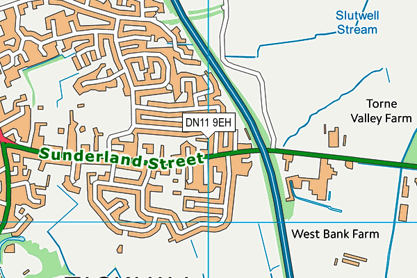 DN11 9EH map - OS VectorMap District (Ordnance Survey)