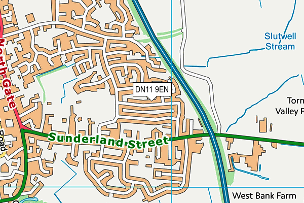 DN11 9EN map - OS VectorMap District (Ordnance Survey)