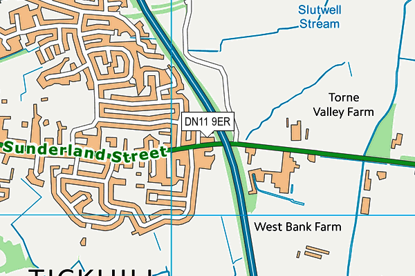 Map of DURHAM LANE PROPERTIES LIMITED at district scale