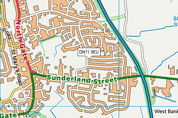 Tickhill Cricket Club map (DN11 9EU) - OS VectorMap District (Ordnance Survey)