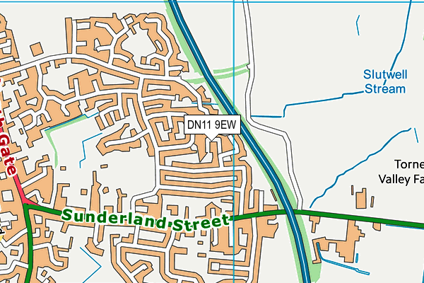 DN11 9EW map - OS VectorMap District (Ordnance Survey)
