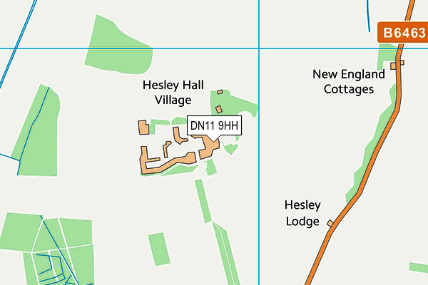 The Hesley Village College map (DN11 9HH) - OS VectorMap District (Ordnance Survey)