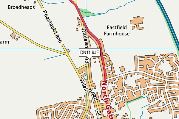 Map of TIM JACKSON LIMITED at district scale