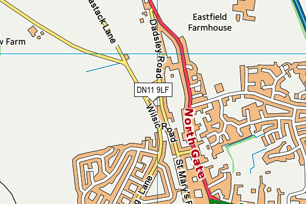 DN11 9LF map - OS VectorMap District (Ordnance Survey)