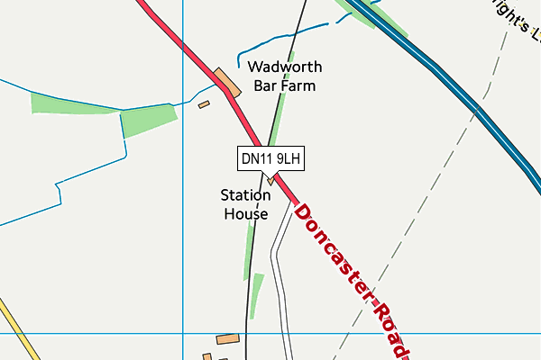 DN11 9LH map - OS VectorMap District (Ordnance Survey)