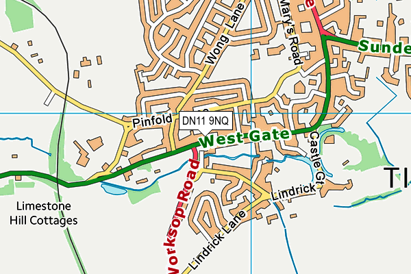 DN11 9NQ map - OS VectorMap District (Ordnance Survey)