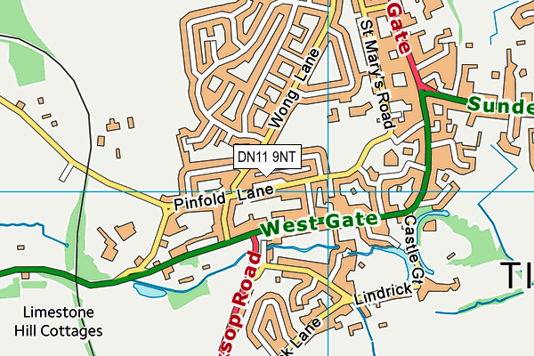 DN11 9NT map - OS VectorMap District (Ordnance Survey)