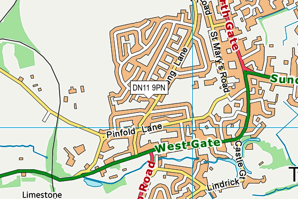 DN11 9PN map - OS VectorMap District (Ordnance Survey)