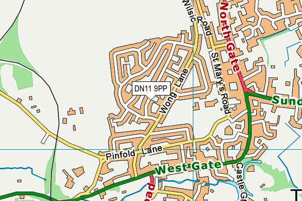 DN11 9PP map - OS VectorMap District (Ordnance Survey)