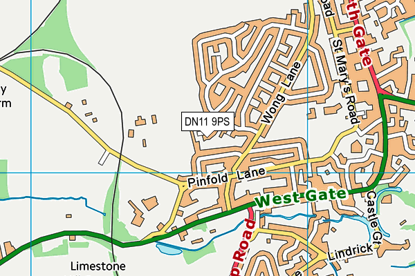 DN11 9PS map - OS VectorMap District (Ordnance Survey)