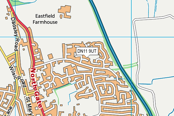 DN11 9UT map - OS VectorMap District (Ordnance Survey)
