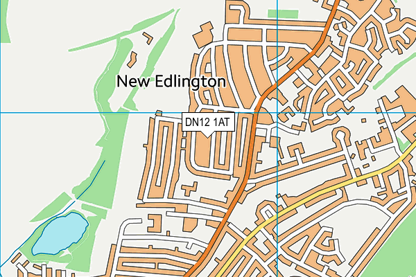 DN12 1AT map - OS VectorMap District (Ordnance Survey)