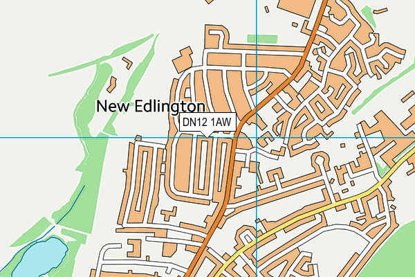 DN12 1AW map - OS VectorMap District (Ordnance Survey)