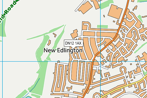 DN12 1AX map - OS VectorMap District (Ordnance Survey)