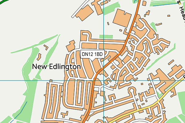 DN12 1BD map - OS VectorMap District (Ordnance Survey)