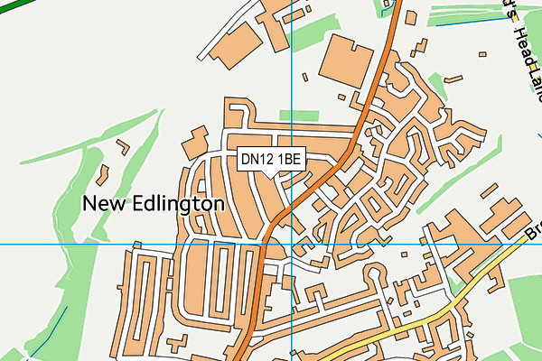 DN12 1BE map - OS VectorMap District (Ordnance Survey)