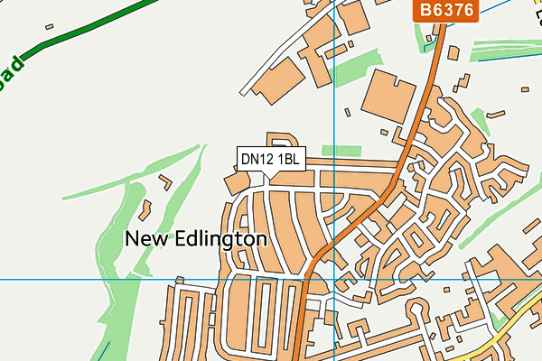 DN12 1BL map - OS VectorMap District (Ordnance Survey)