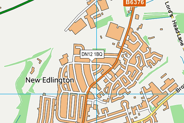 DN12 1BQ map - OS VectorMap District (Ordnance Survey)