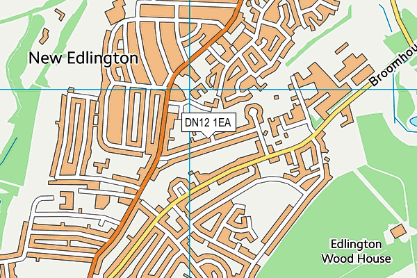 DN12 1EA map - OS VectorMap District (Ordnance Survey)