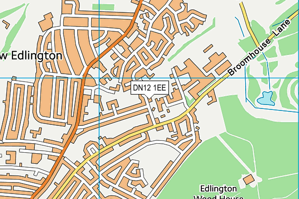 DN12 1EE map - OS VectorMap District (Ordnance Survey)