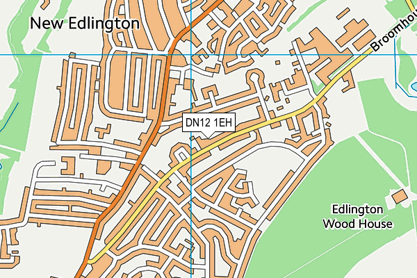 DN12 1EH map - OS VectorMap District (Ordnance Survey)