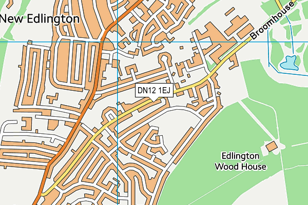 DN12 1EJ map - OS VectorMap District (Ordnance Survey)