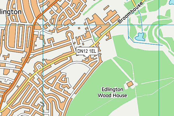 DN12 1EL map - OS VectorMap District (Ordnance Survey)
