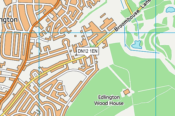 DN12 1EN map - OS VectorMap District (Ordnance Survey)