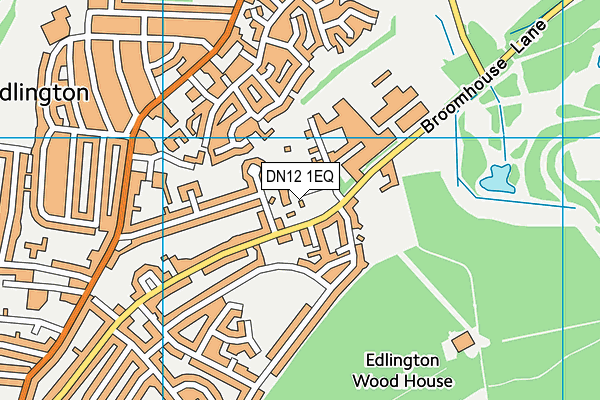 DN12 1EQ map - OS VectorMap District (Ordnance Survey)