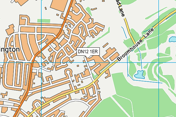 DN12 1ER map - OS VectorMap District (Ordnance Survey)