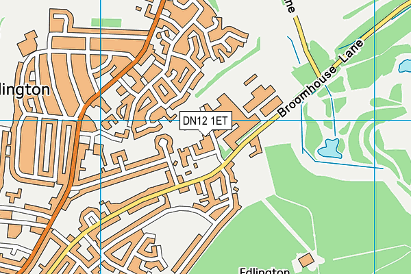 DN12 1ET map - OS VectorMap District (Ordnance Survey)