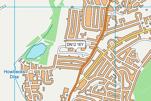 DN12 1EY map - OS VectorMap District (Ordnance Survey)