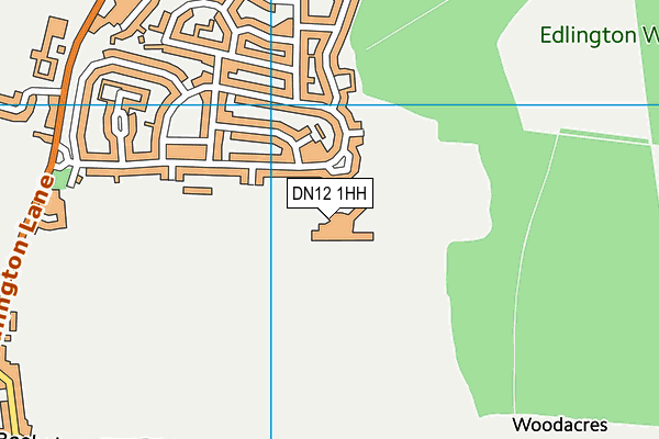 DN12 1HH map - OS VectorMap District (Ordnance Survey)