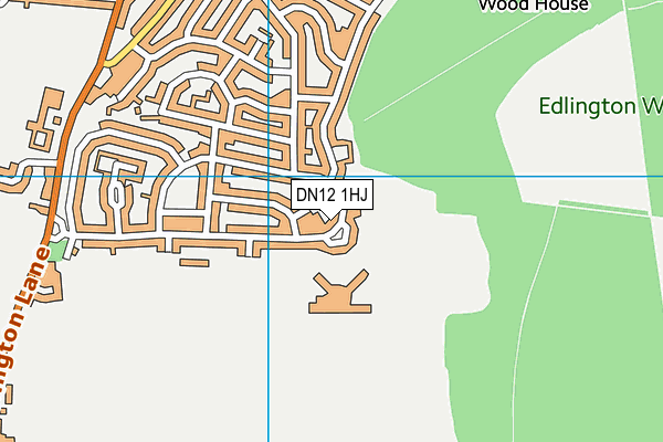 Edlington Leisure Centre map (DN12 1HJ) - OS VectorMap District (Ordnance Survey)