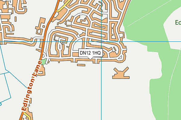 DN12 1HQ map - OS VectorMap District (Ordnance Survey)