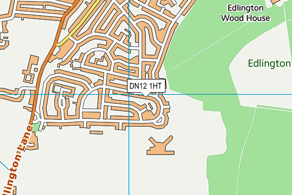 DN12 1HT map - OS VectorMap District (Ordnance Survey)