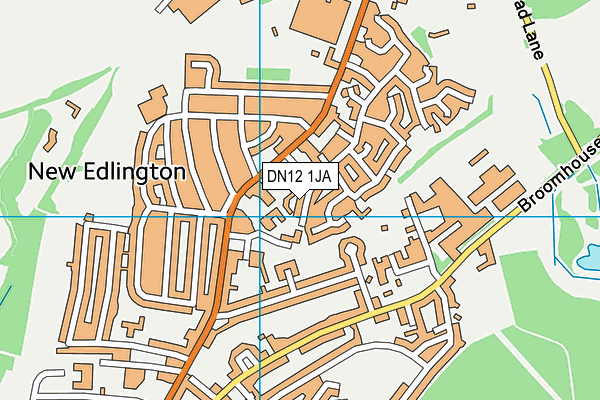 DN12 1JA map - OS VectorMap District (Ordnance Survey)