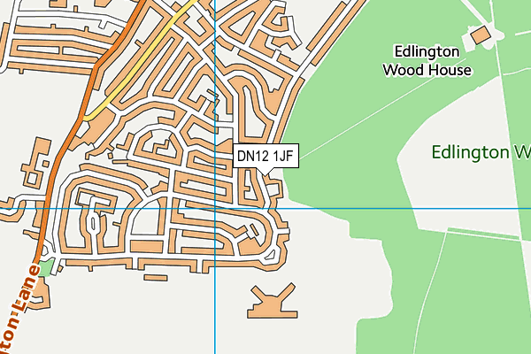 Broomhouse Lane Recreation Ground (Closed) map (DN12 1JF) - OS VectorMap District (Ordnance Survey)